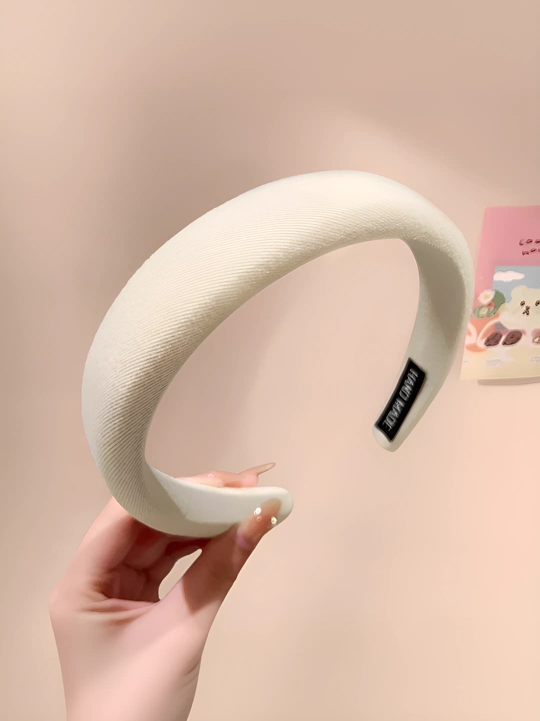 High crown foam headband - [Off-white]