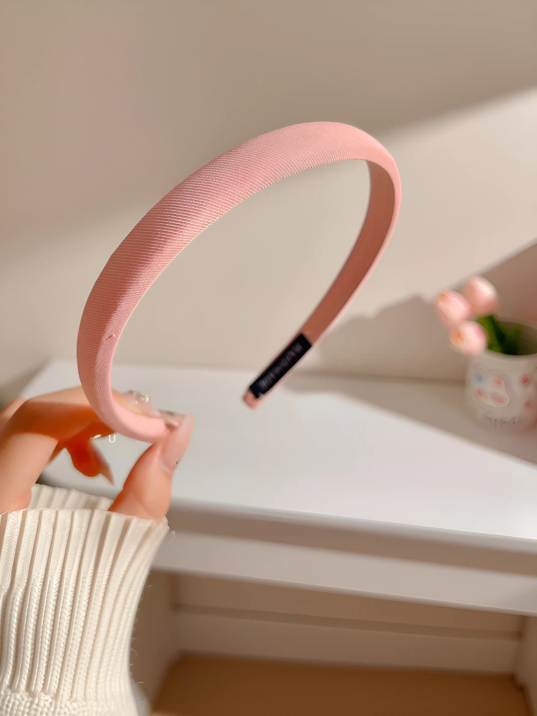 Pink thin headband