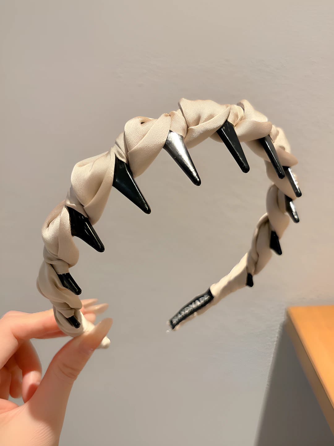Off-white satin