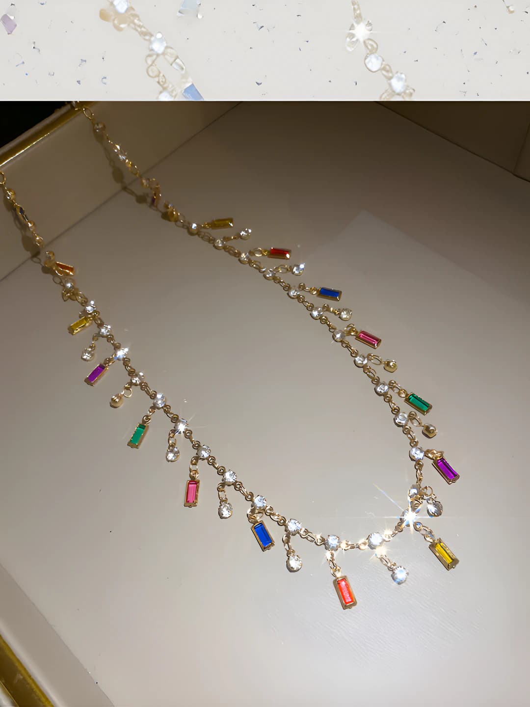 9# Necklace - Gold - Multicolour