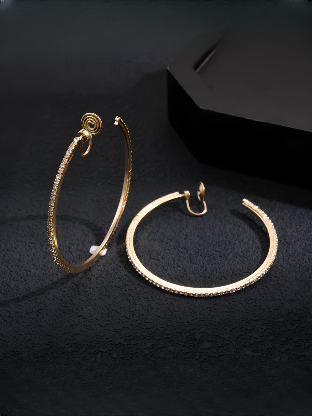 Ear clips - Gold - 5 cm