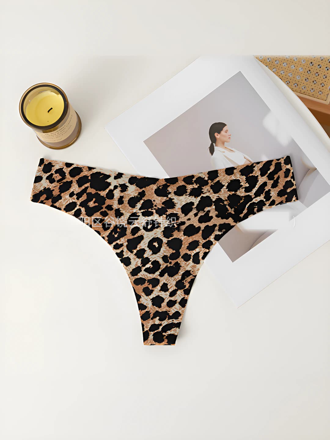 Yellow leopard print