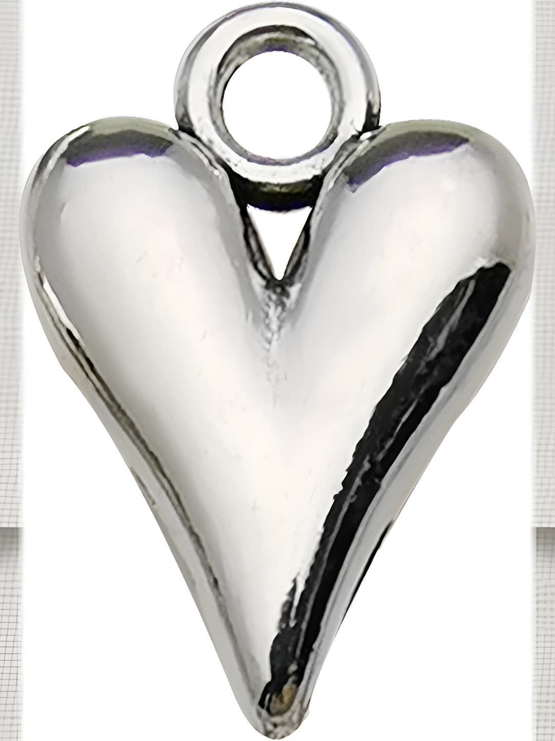 1 pc apricot heart pendant 11x16mm-1.7g-14099