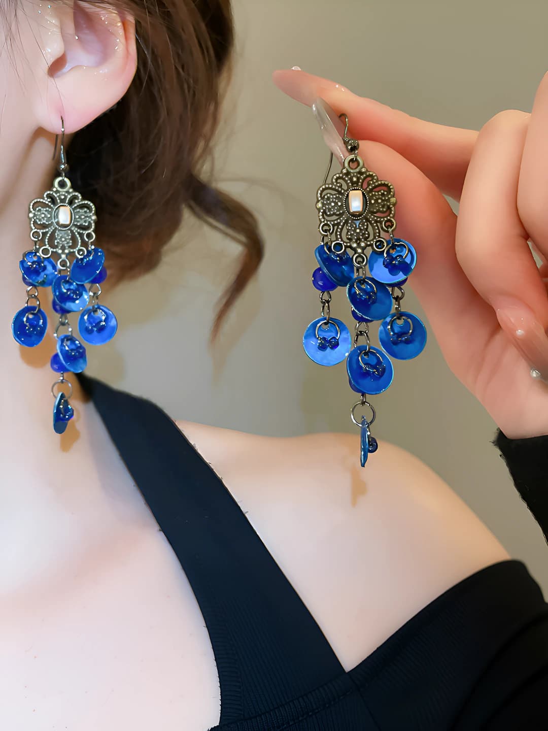 12# Ear hook - Navy