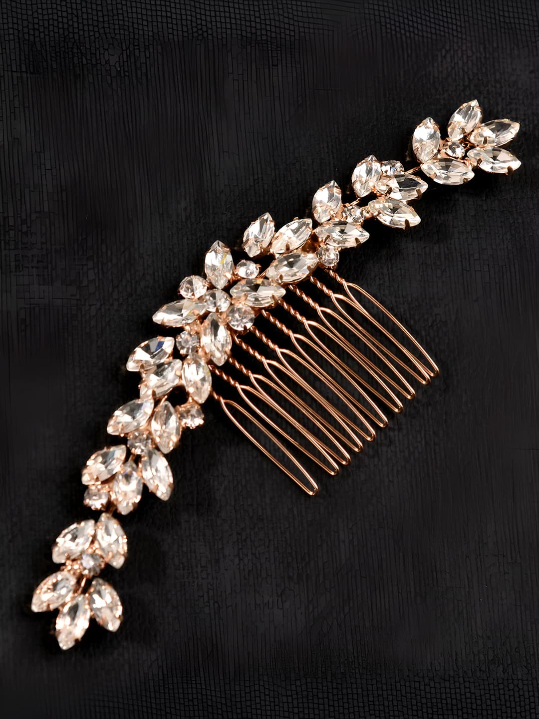 Women's rhinestone hair comb in Euro-American style for wedding hairstyle