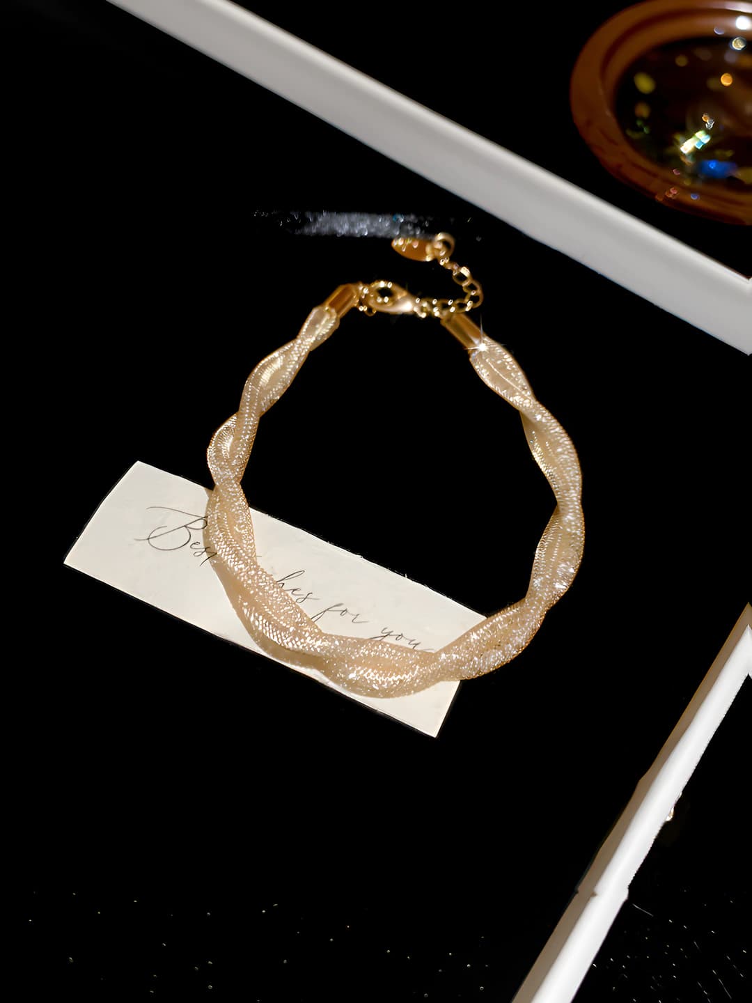 47# Bracelet - gold - twisted