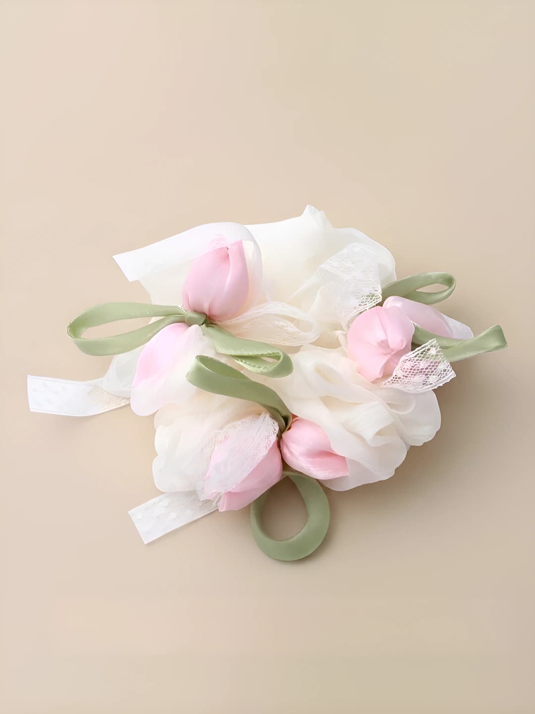 Tulpan hair tie, beige