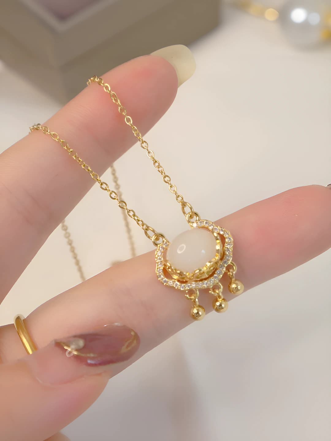 289 Safety lock necklace - Gold