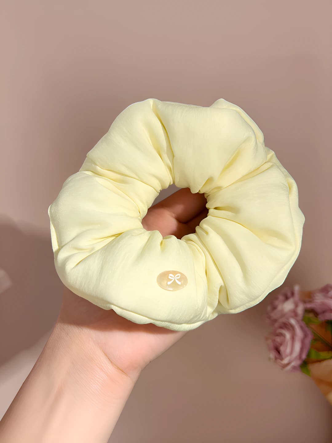 Yellow hair tie
