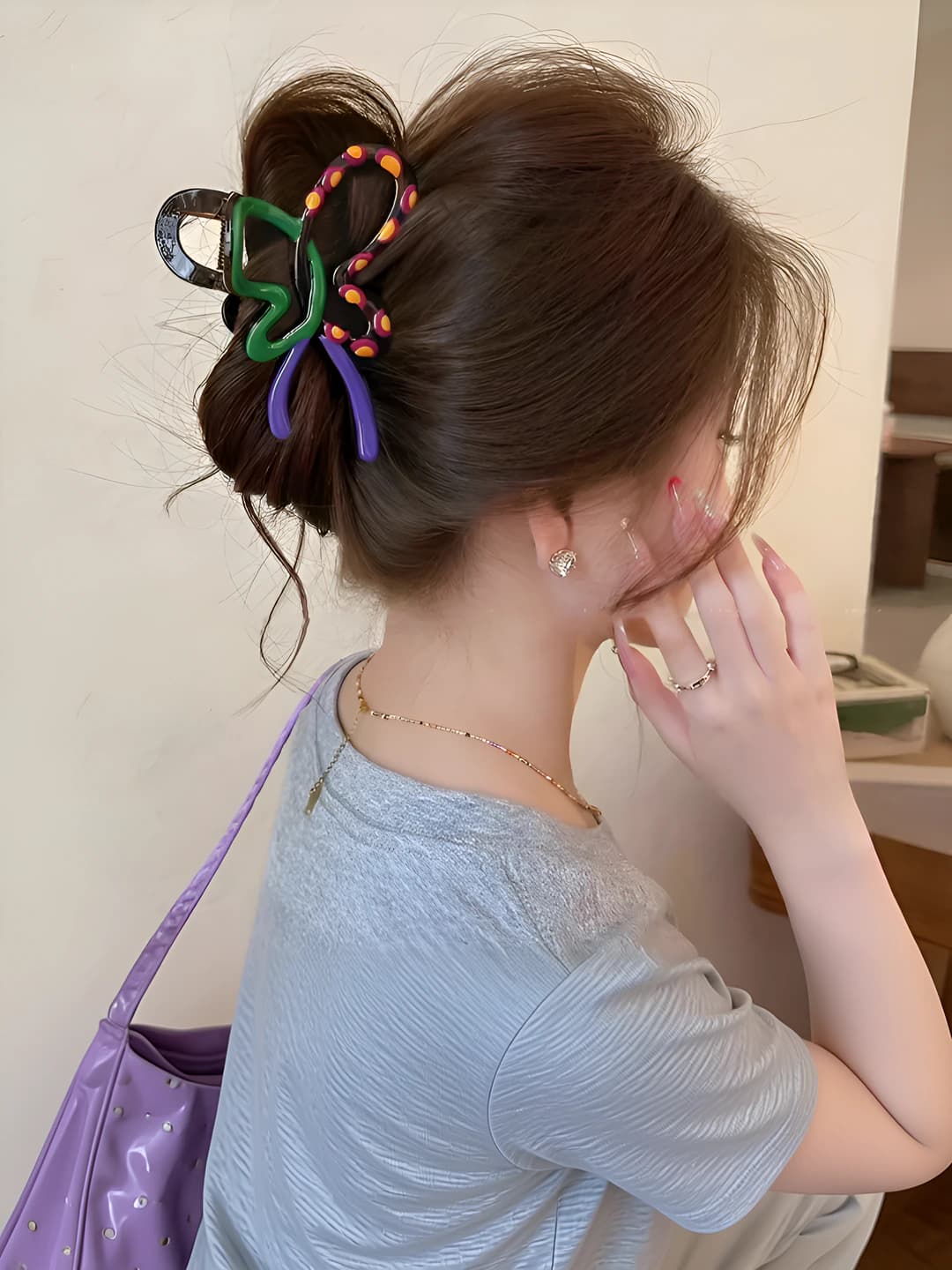 Purple-green, 10 cm