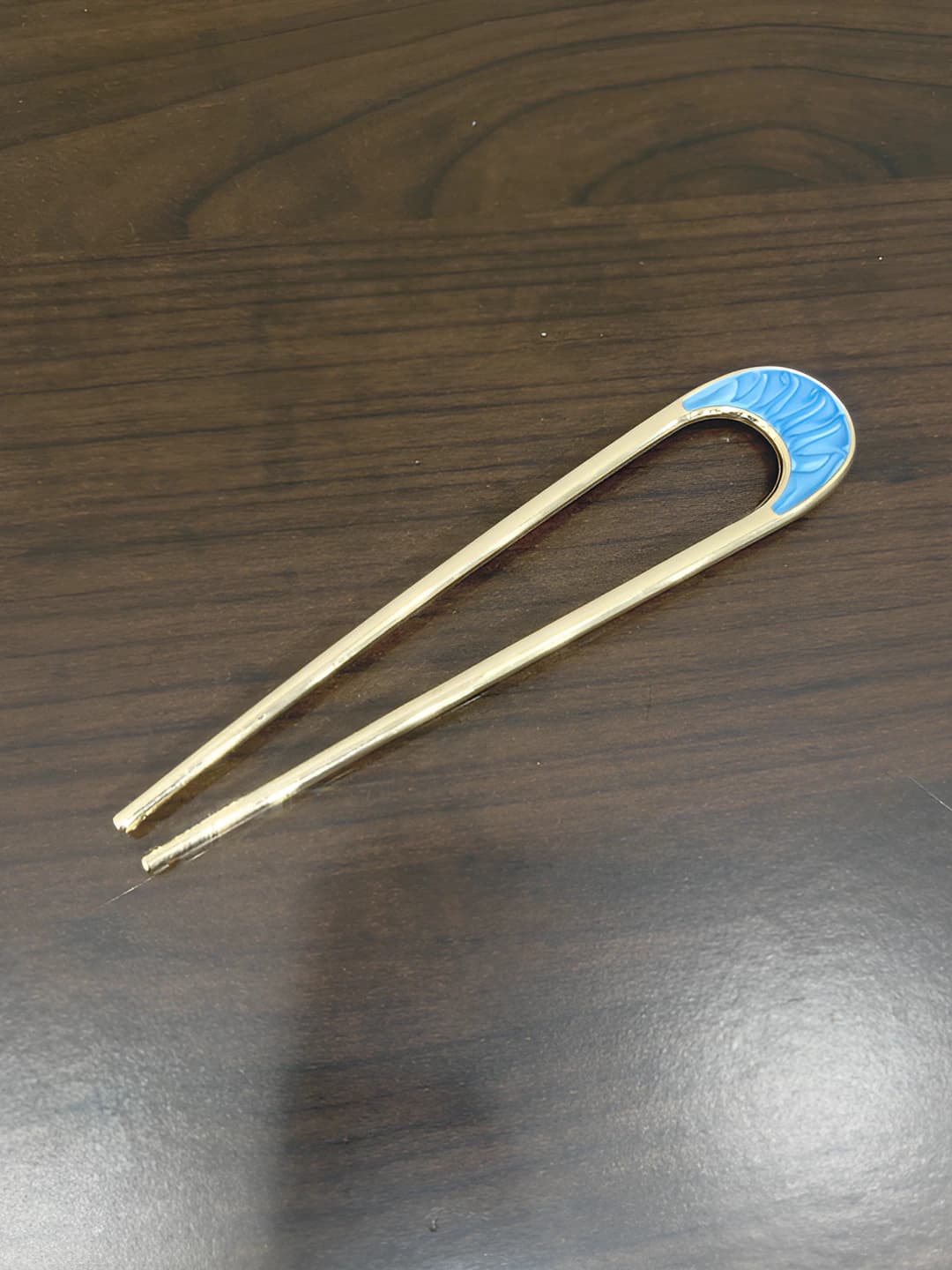 4# Metal hairpin A1663 crescent blue