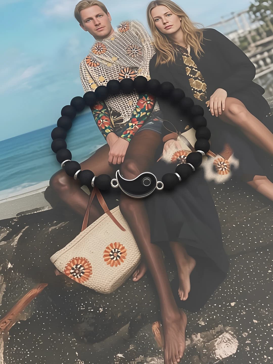 Bagua Bracelet (Black)
