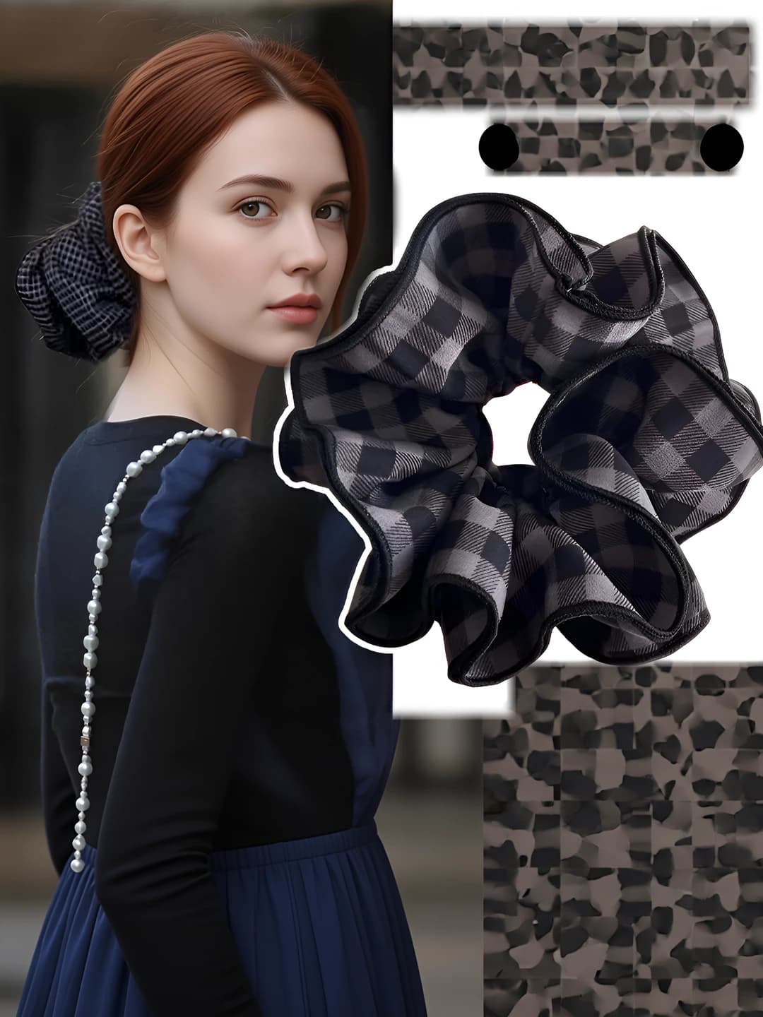 Black-grey plaid