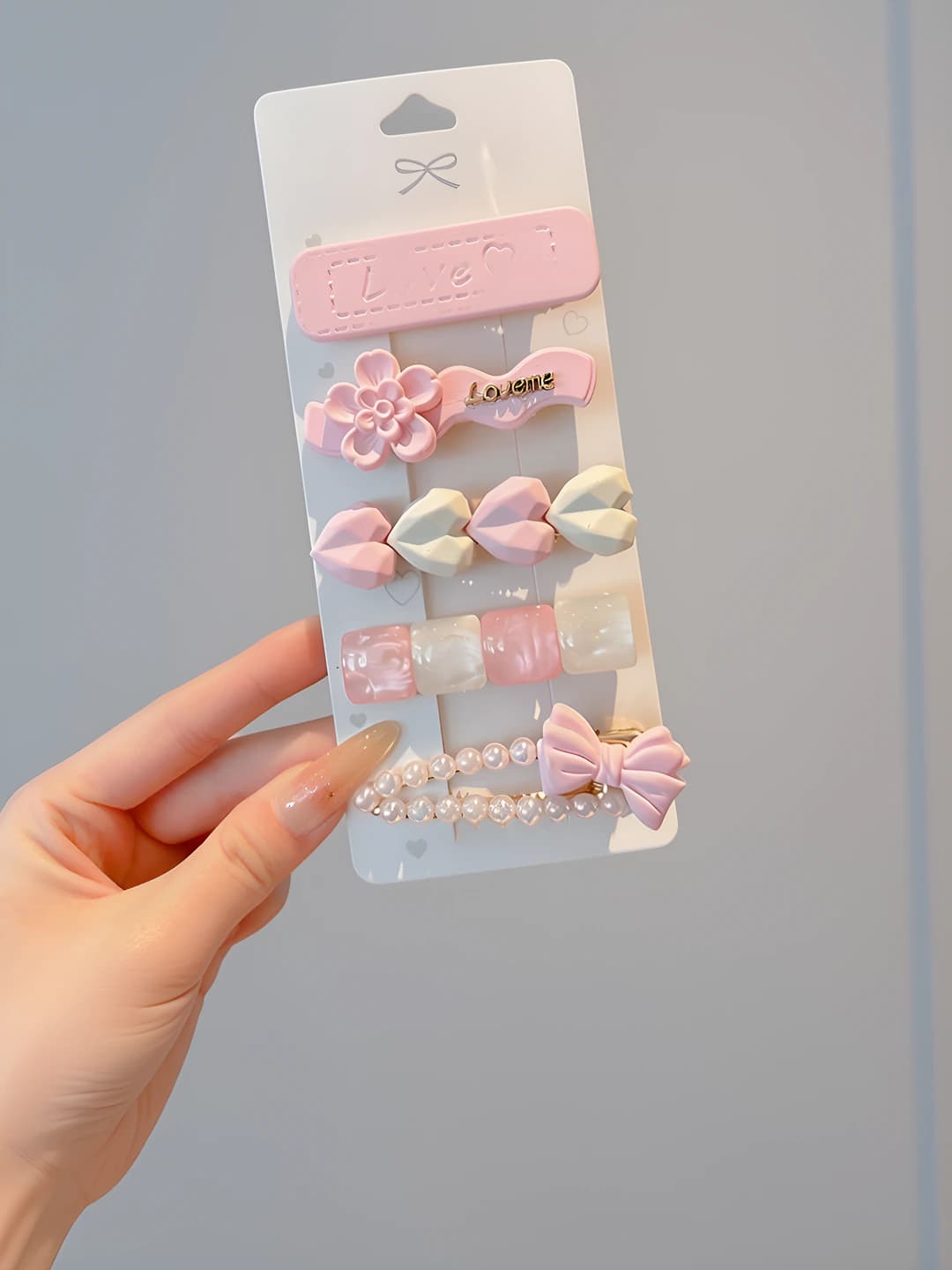 1# Pink flowers 5 pc
