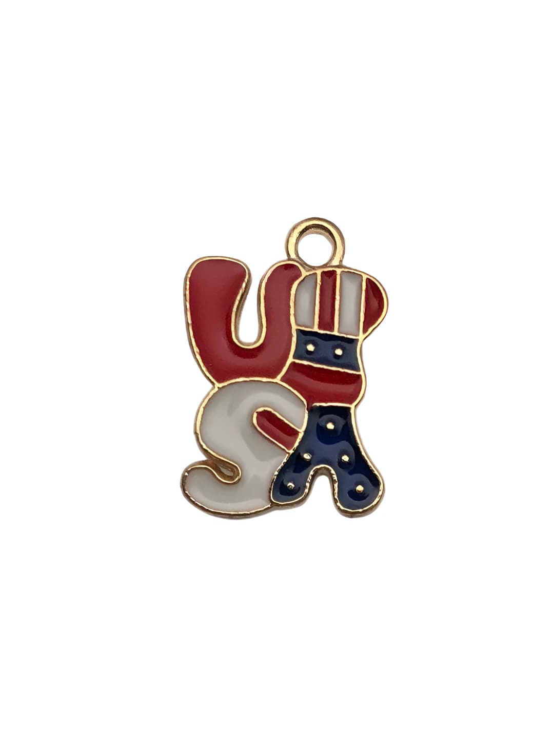 1 flag letter USA 11x17mm-0.7g