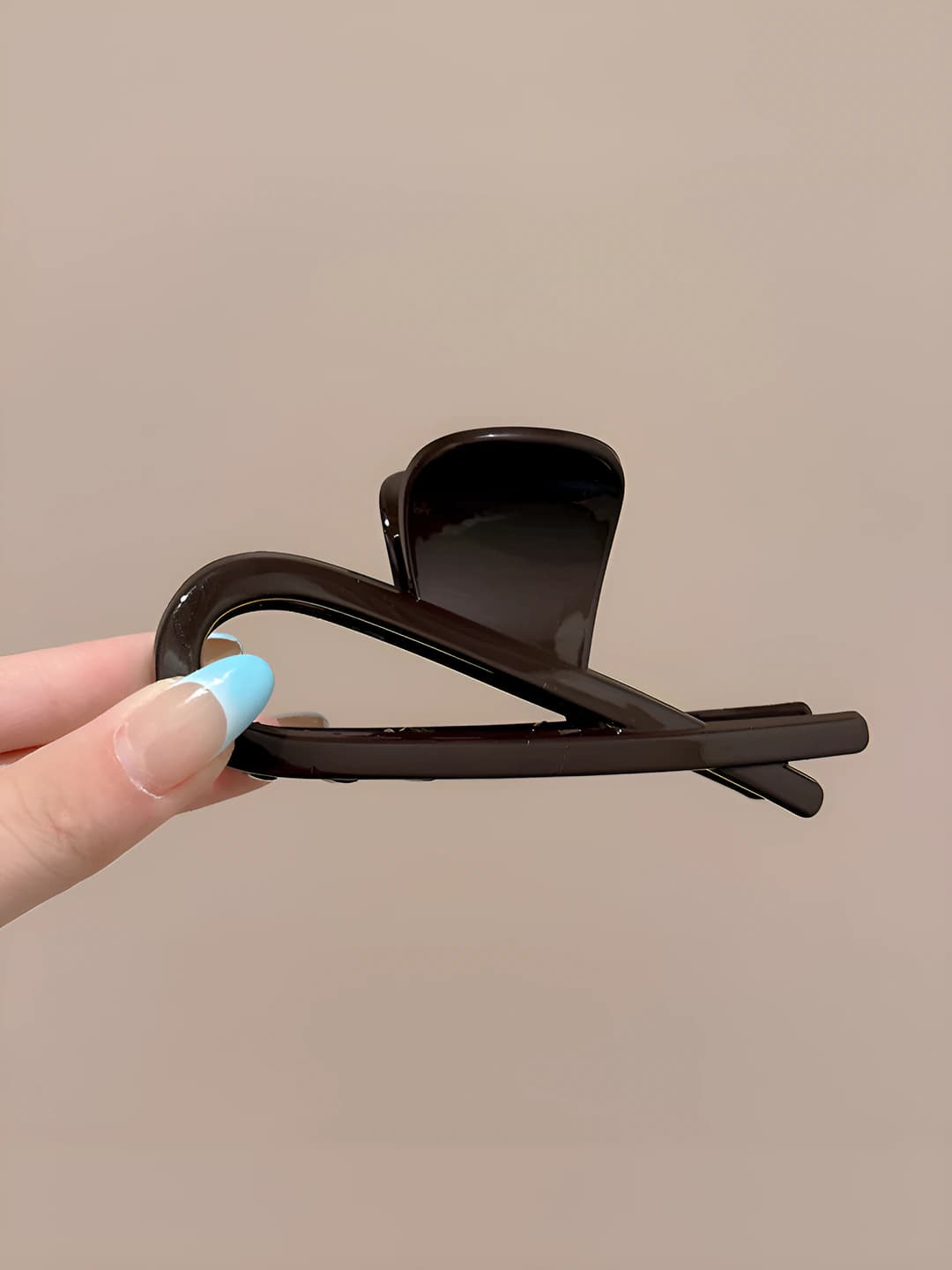 1# Shokolad jigarrang - baliq dum taxminan 11.5cm