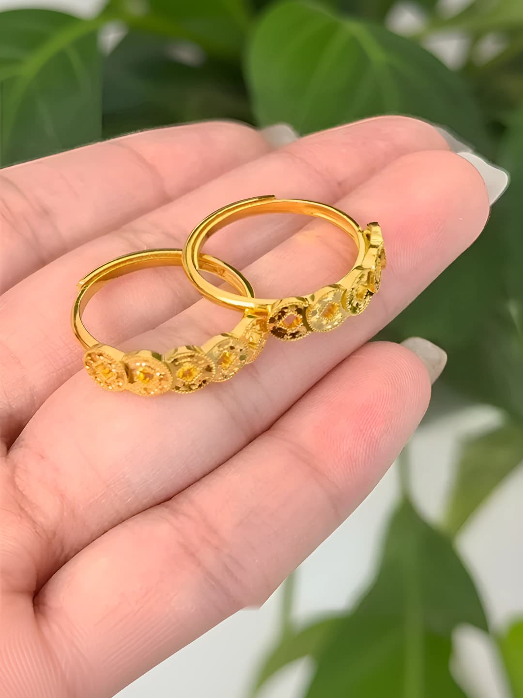 Five emperor coins ring