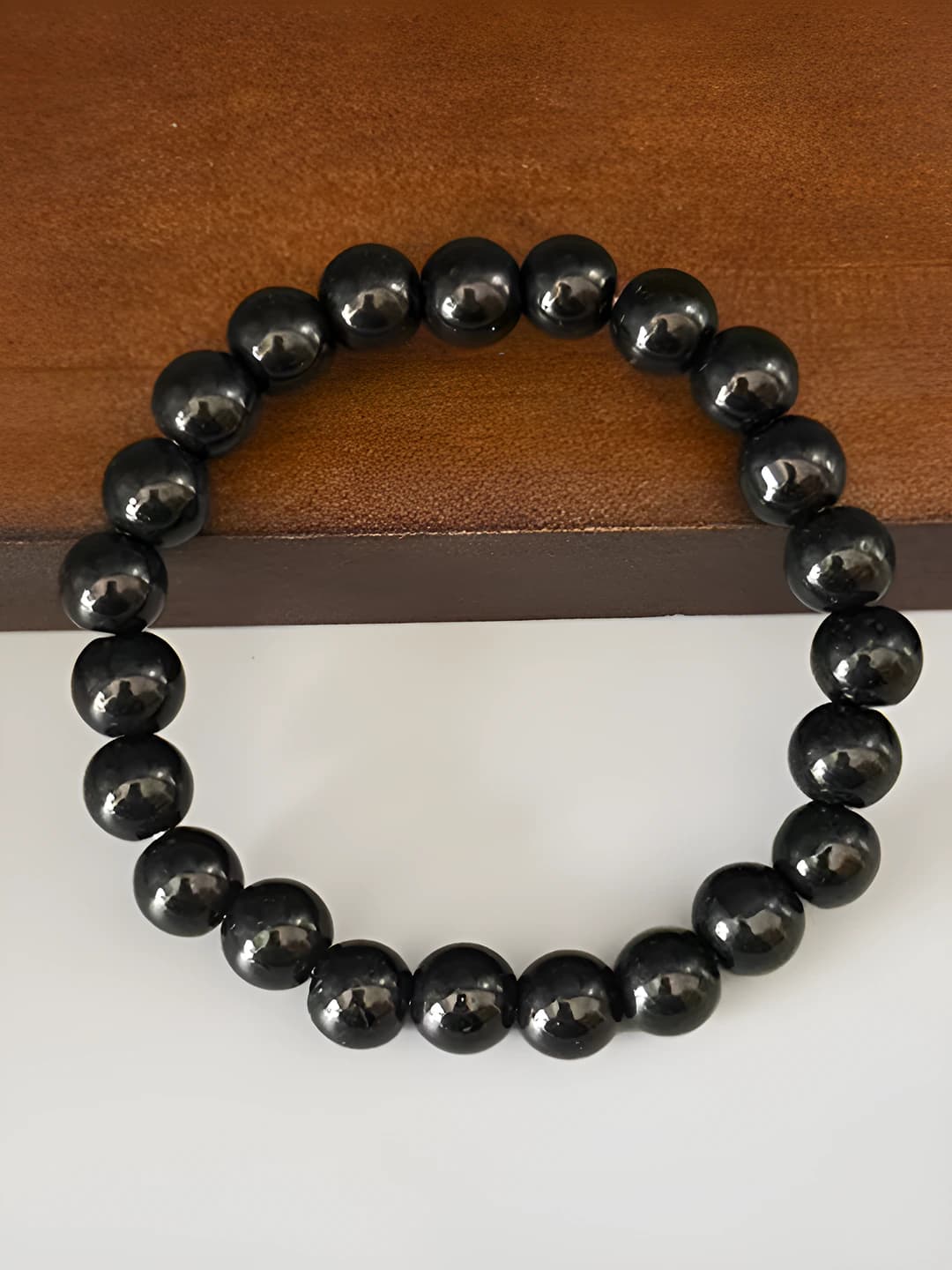 Obsidian imitasiyasi yuzuk 8 mm