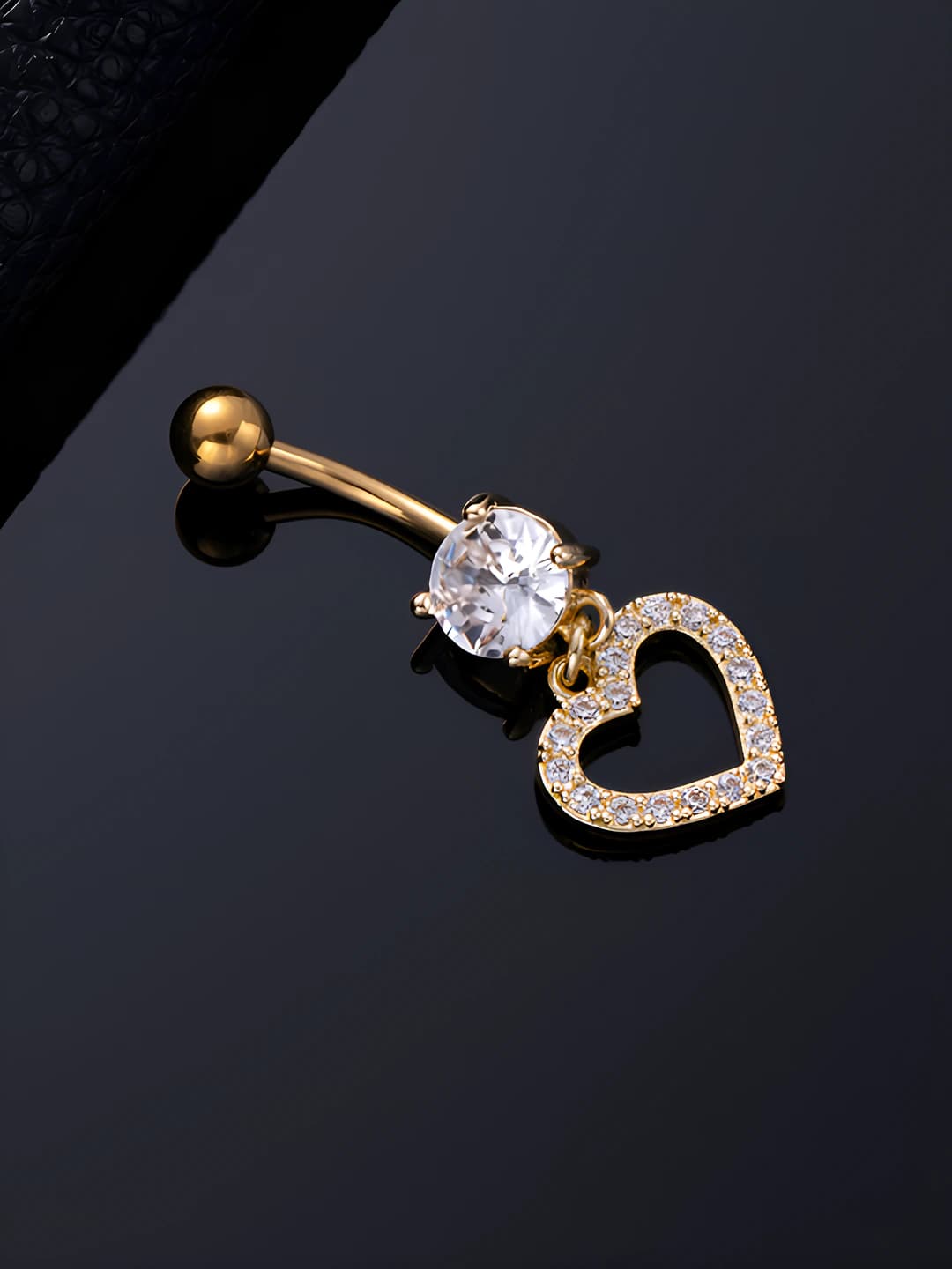 Gold, cut-out heart