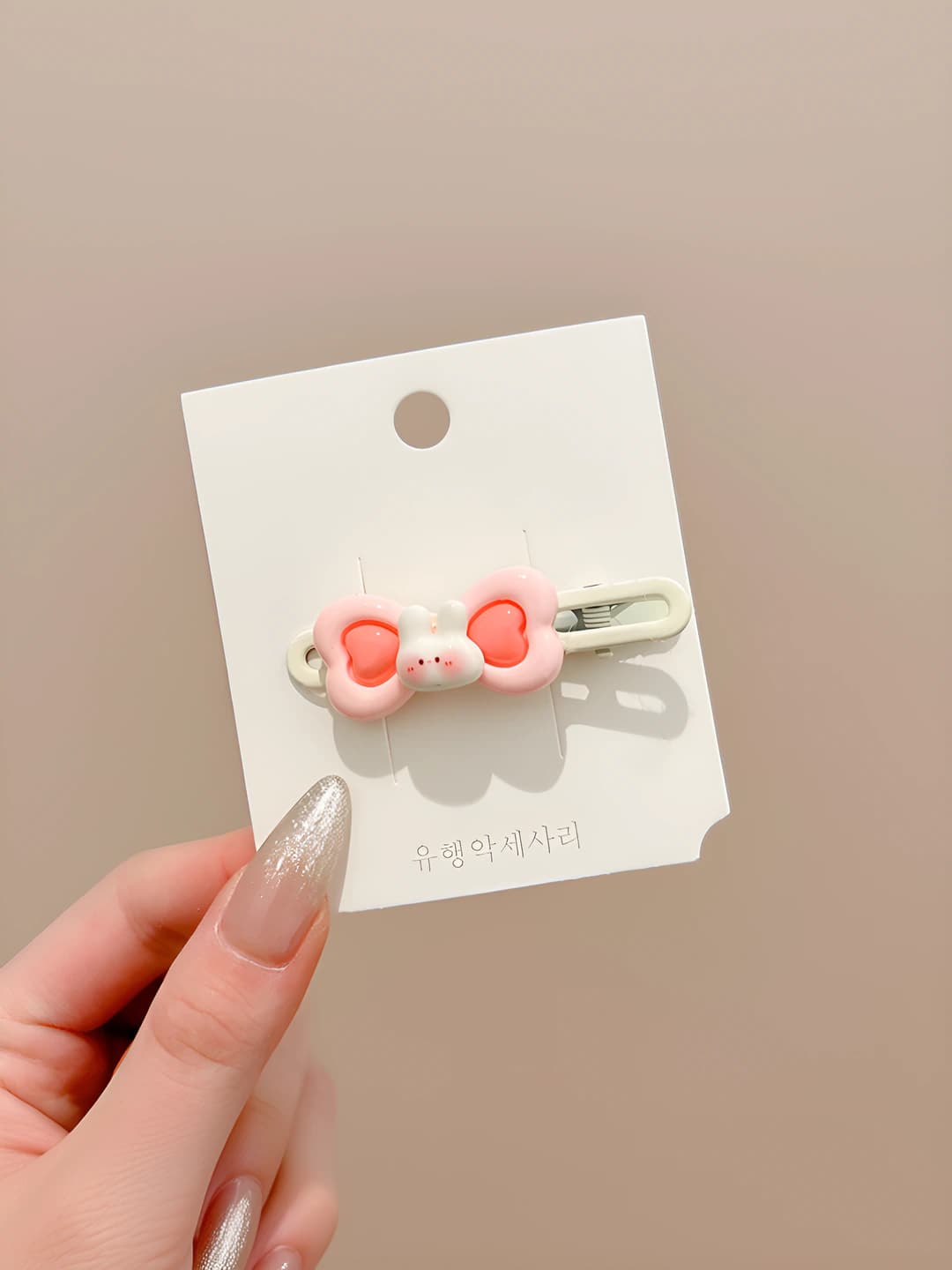 6# Rabbit hair clip - 6 cm