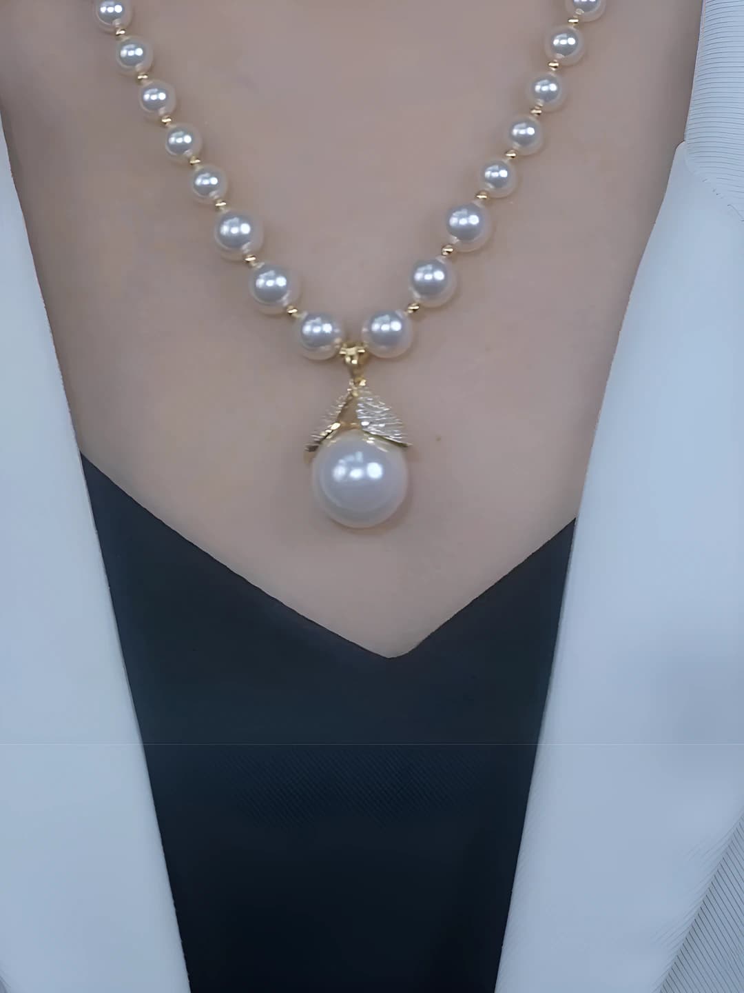 White princess pearl necklace Q21