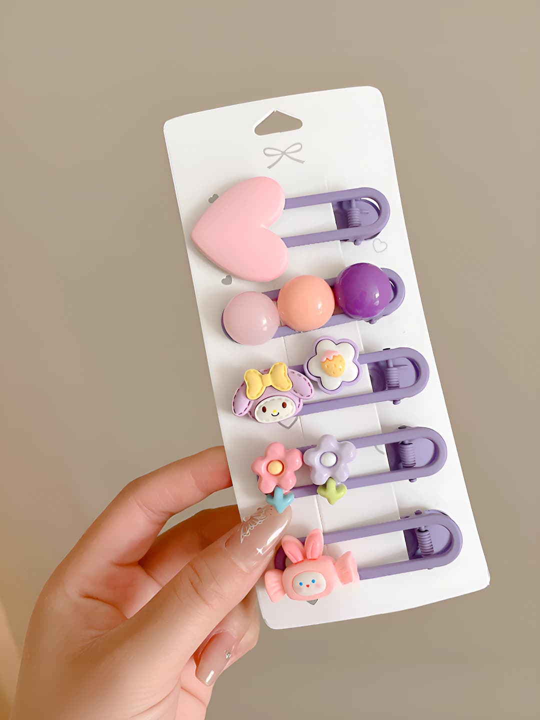 4# Purple duckbill, 5 pcs, resin