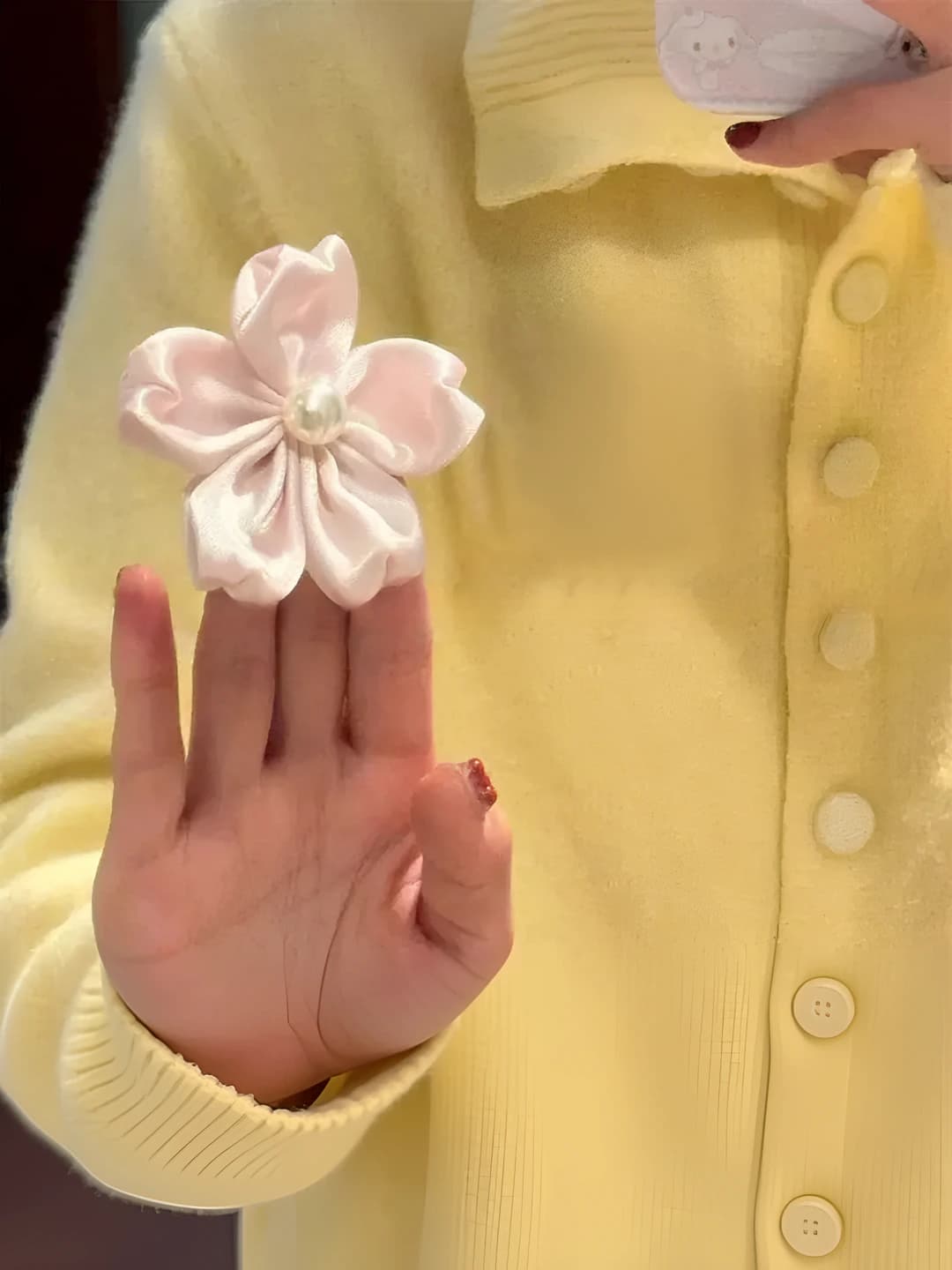 1# light pink sakura, 1 pc, ~5cm