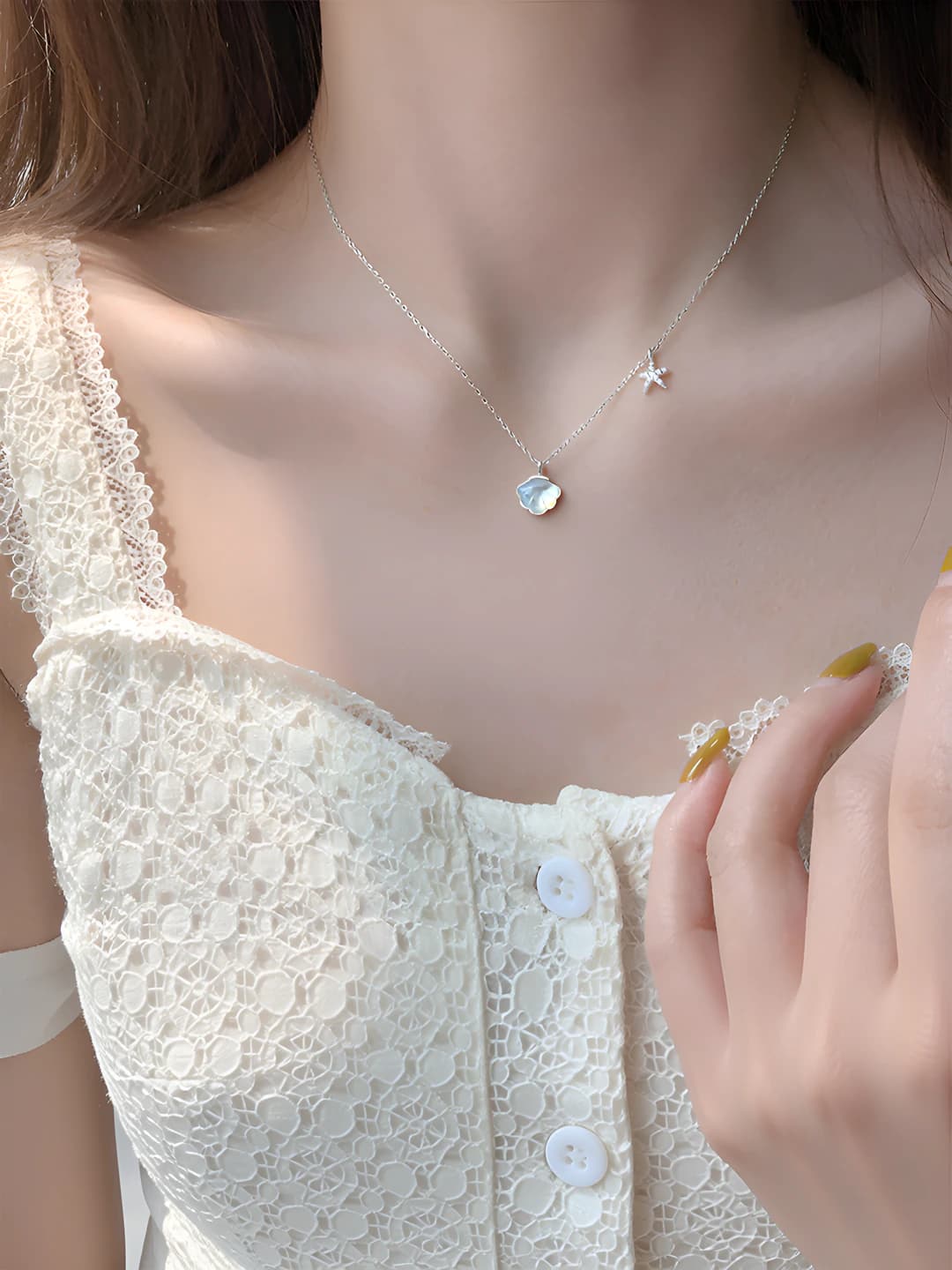 XL287 - Silver white - Star