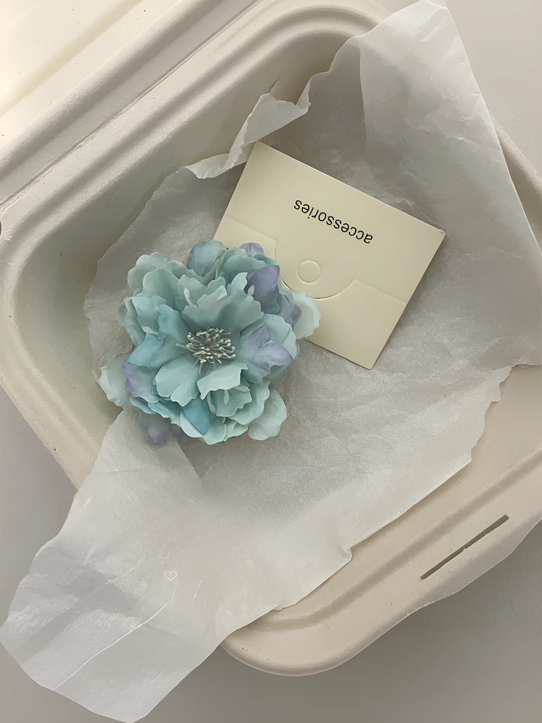 2# Blue-purple ombré camellia ~7 cm