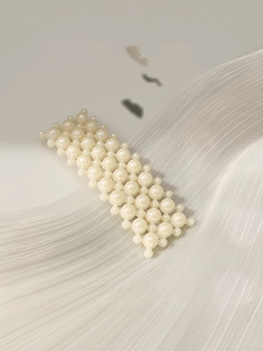 Square large small pearl 7 cm