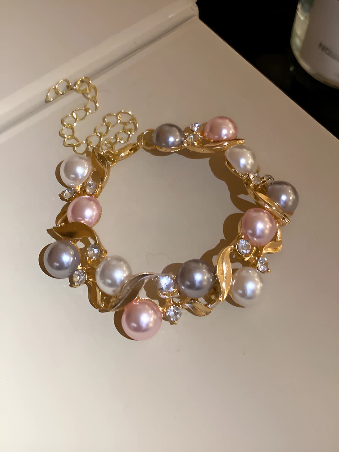 57# Bracelet - Gold-White-Pink-Grey