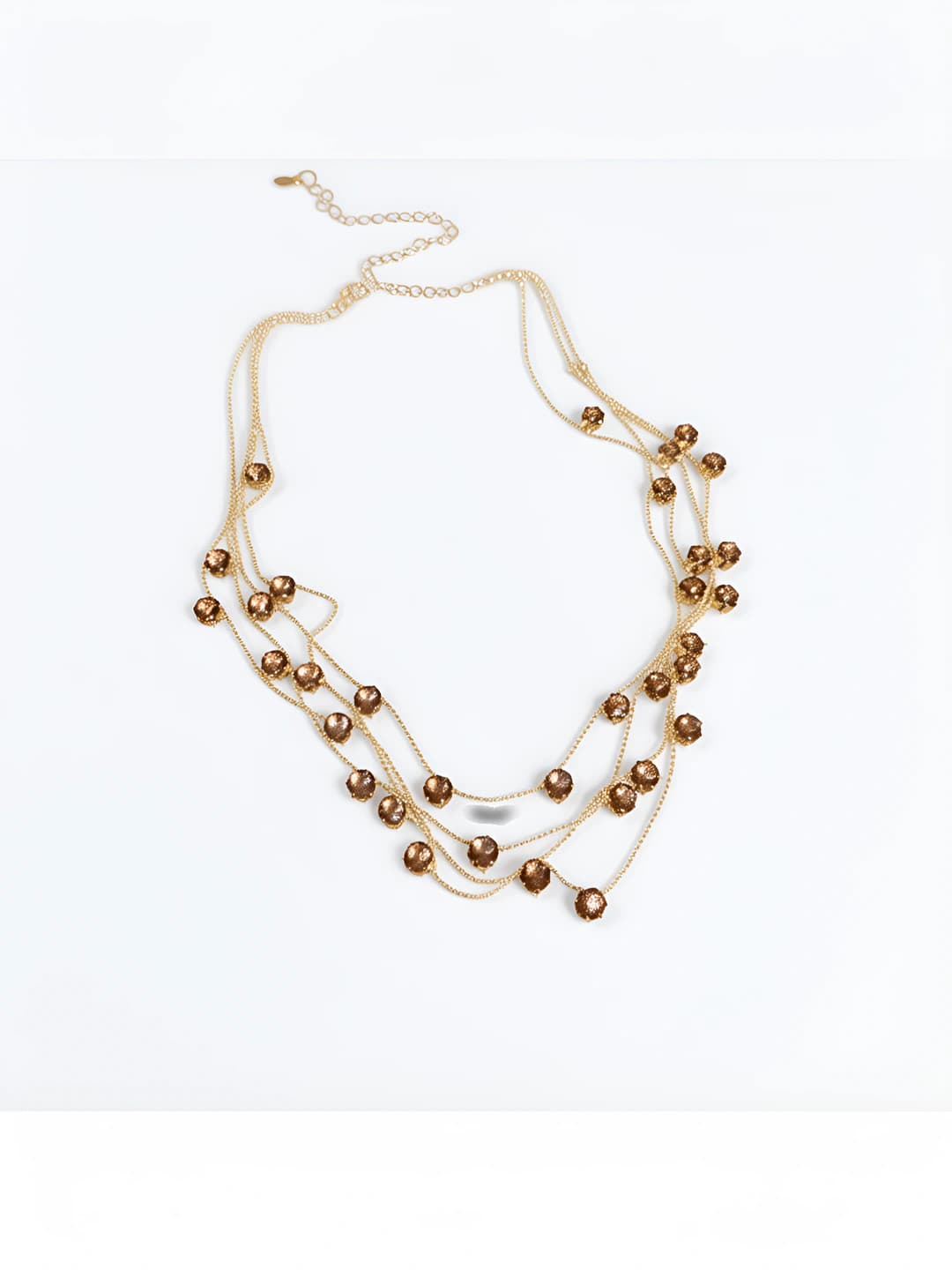 3# Necklace - Gold - Purple