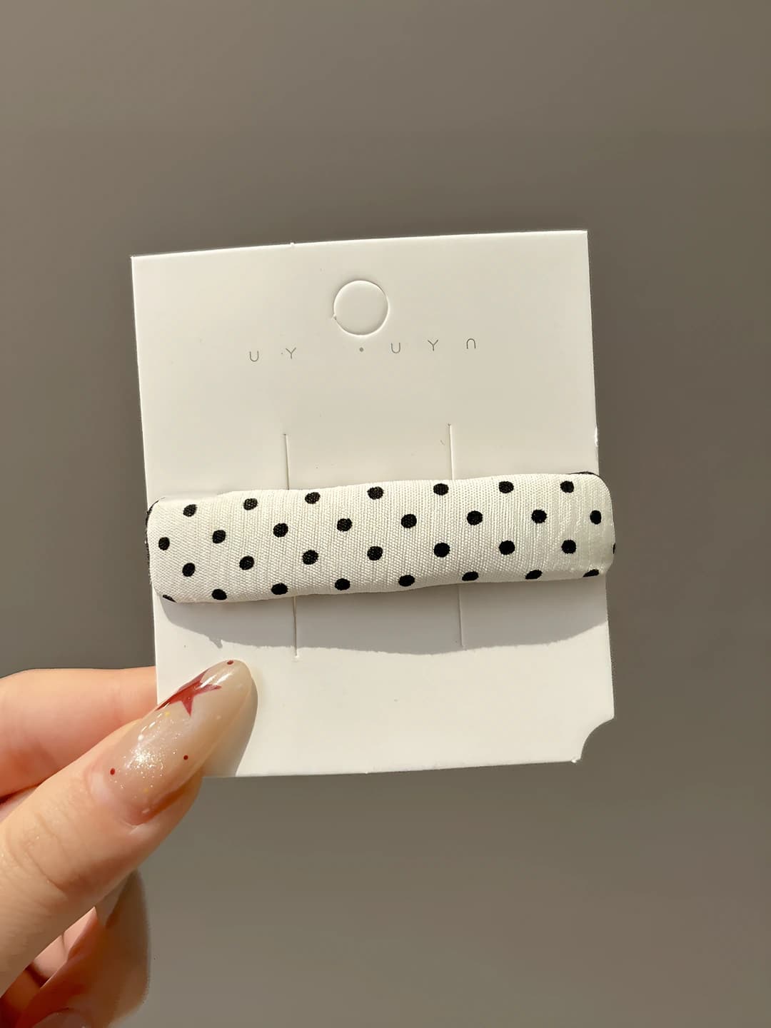 2# Rectangular polka dot (white) 1 pc
