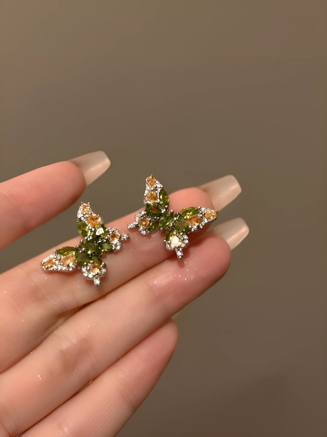 45# Серебряная игла - Серебряный - Зелёный