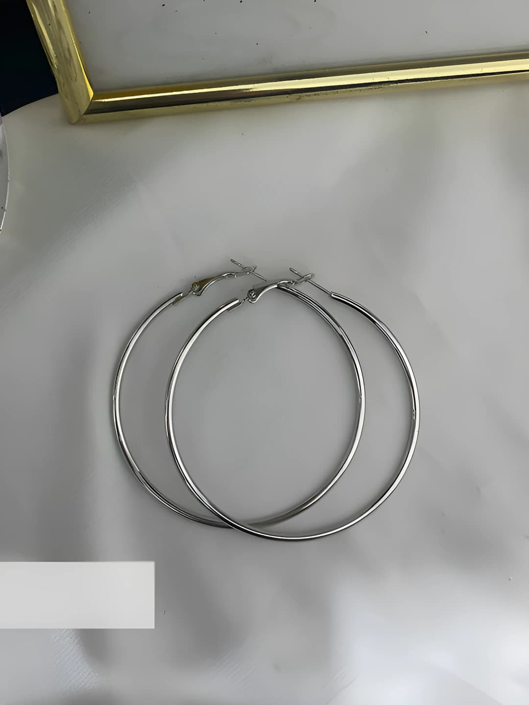 4# Простое кольцо серьги 6cm - клипсы