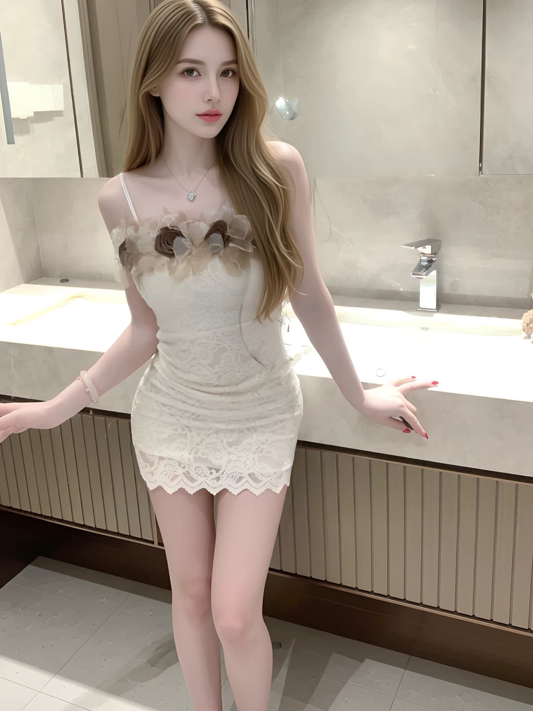 Women's lace underwear dress, slimming, mini skirt, pyjamas, 90%-95% polyester