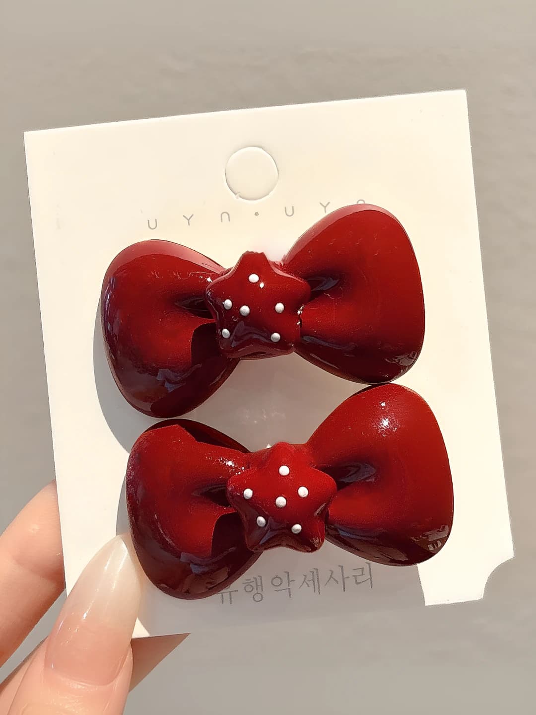 3# Dotted star large bow [1 pair] 5 cm