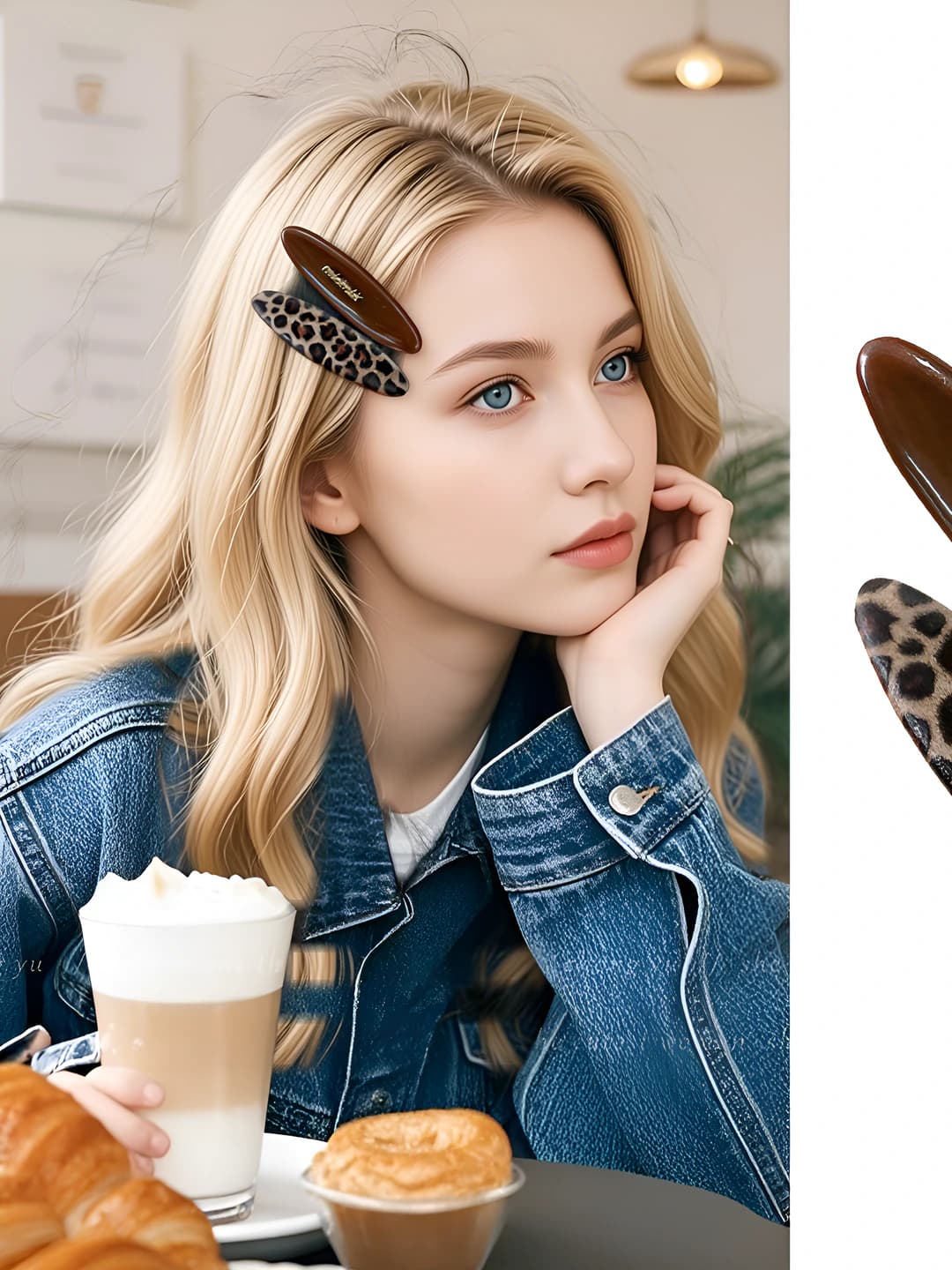 1# Буквы+Леопард - зажим 4cm, аксессуар 7cm