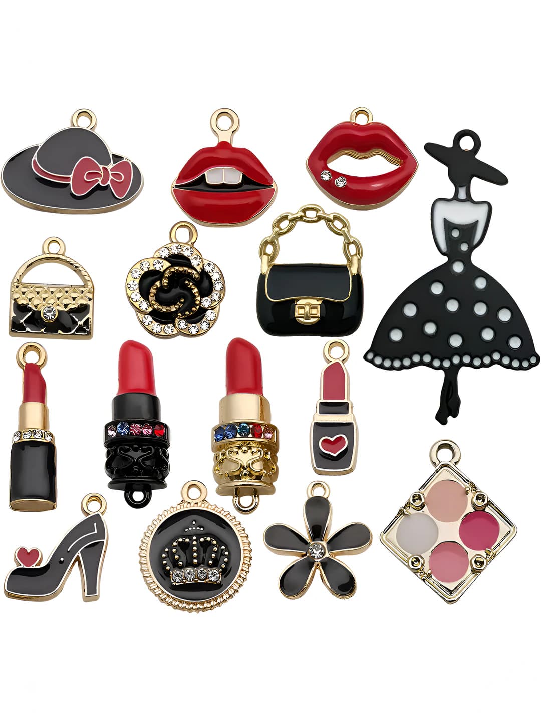 DIY alloy charms for women: rhinestone, resin, Chanel style, Buzz Lightyear IP, for bracelets and pendants