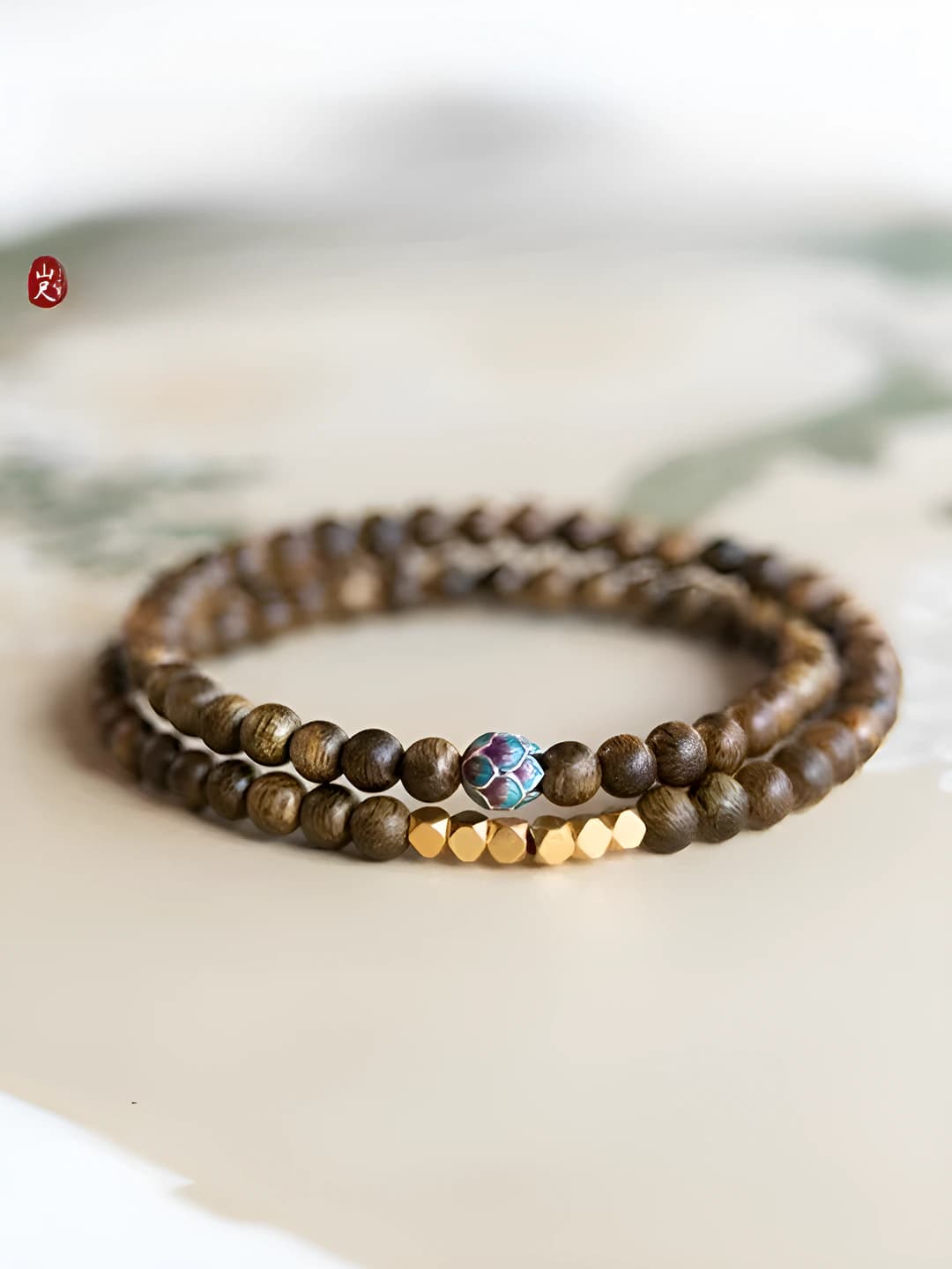 Double sandalwood bracelet