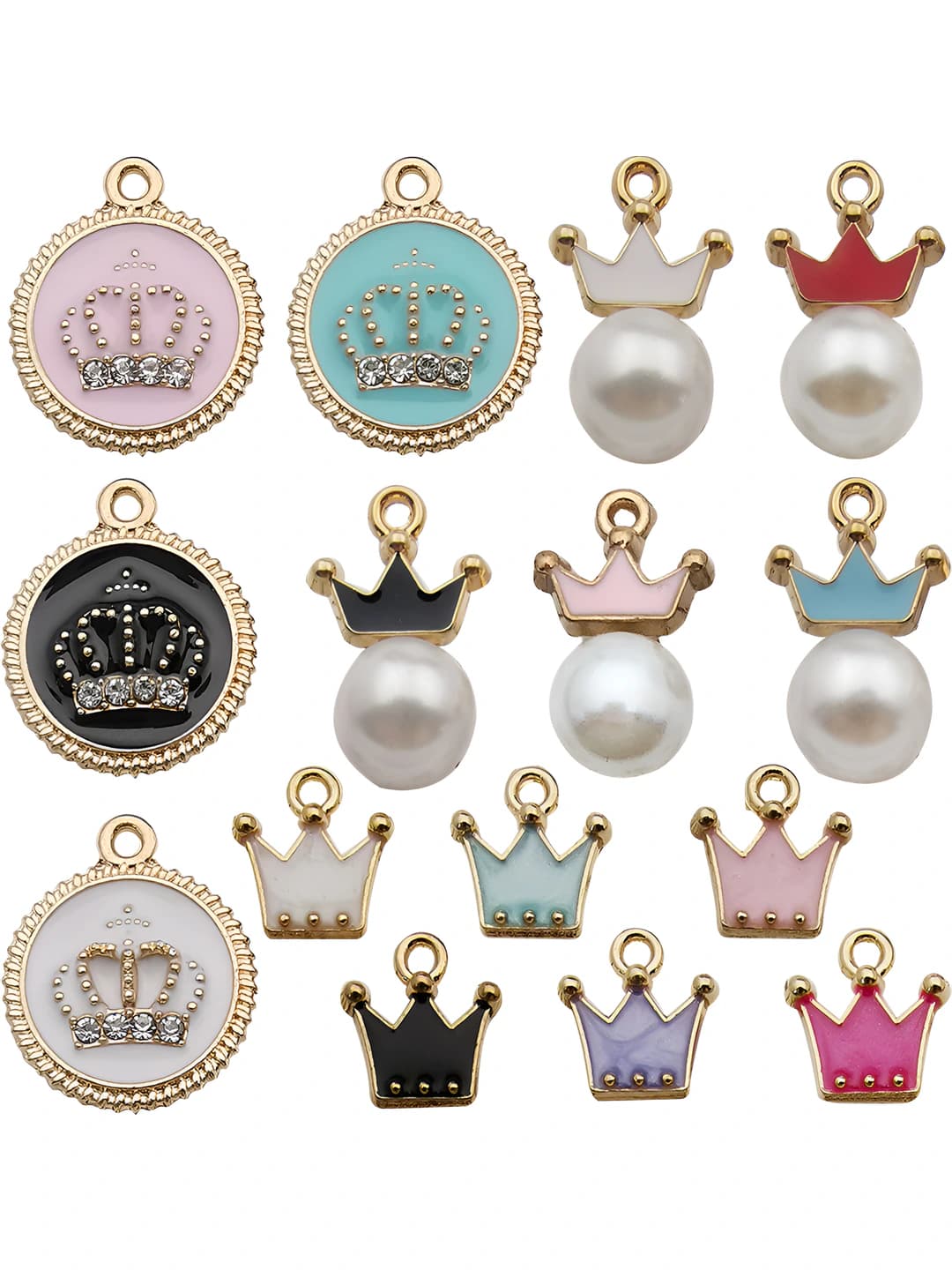 15 pc mixed crowns 15 variants 17.3g