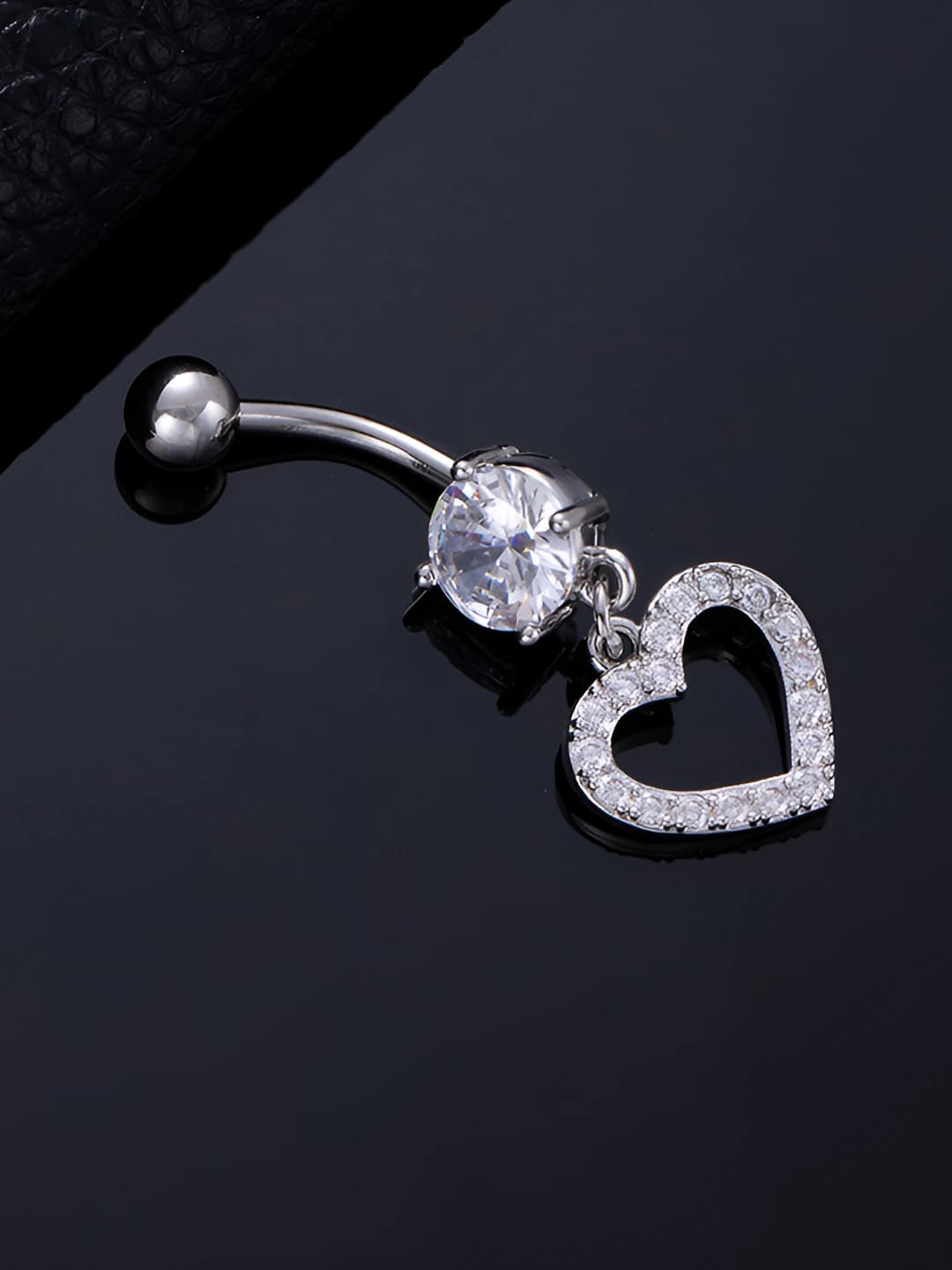 Silver, cut-out heart
