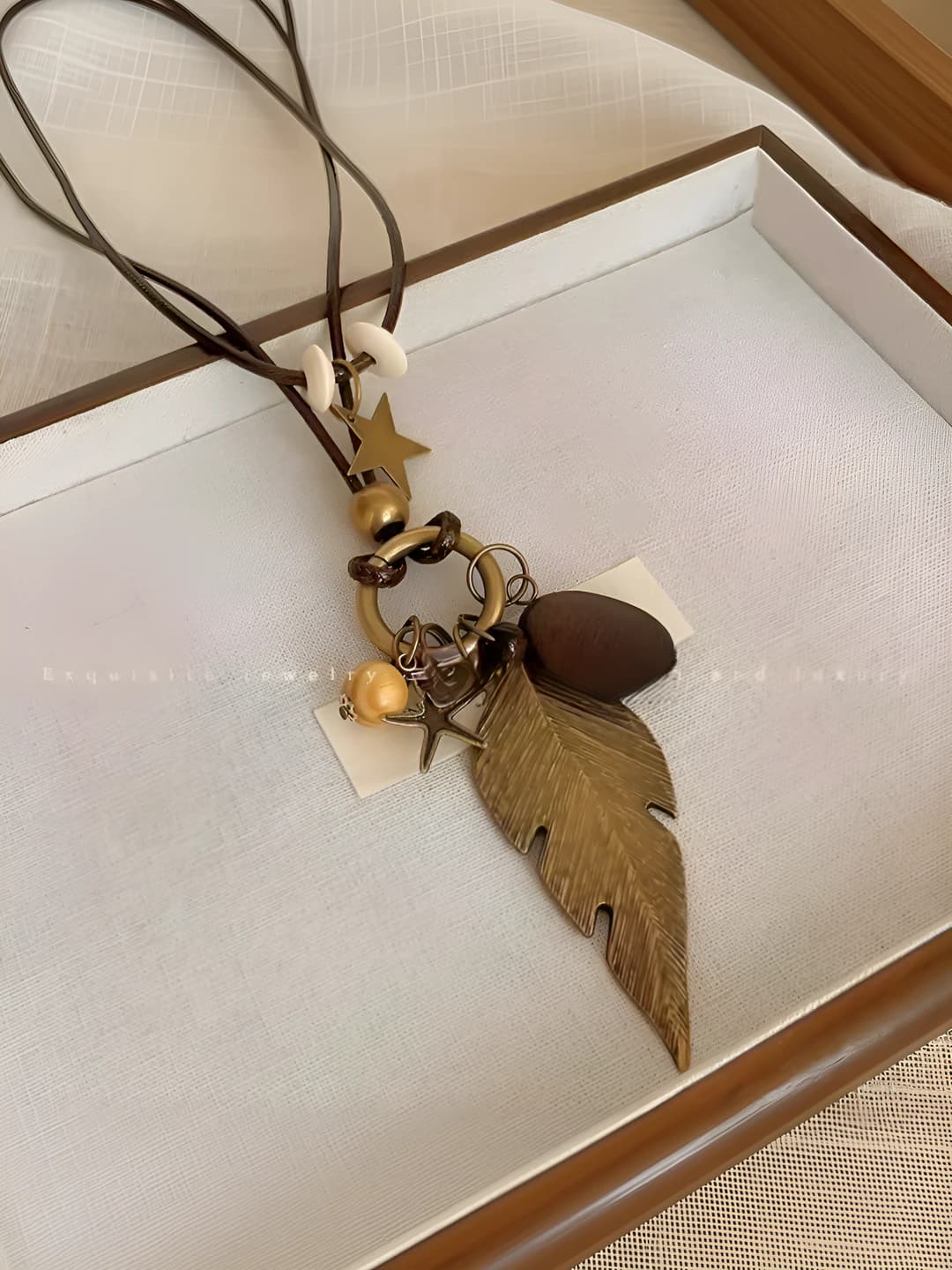 Bronze, leaf, 1 pc