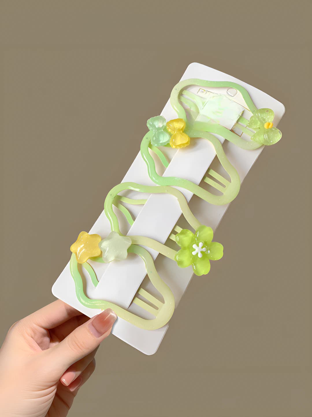 3# Lime, 4 pcs, length 7 cm