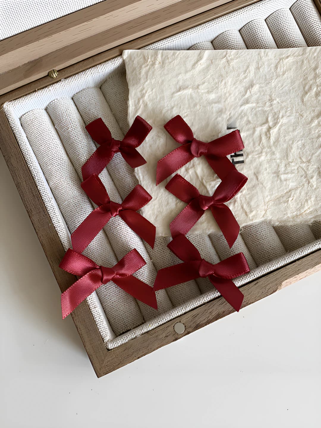 Wine red bow