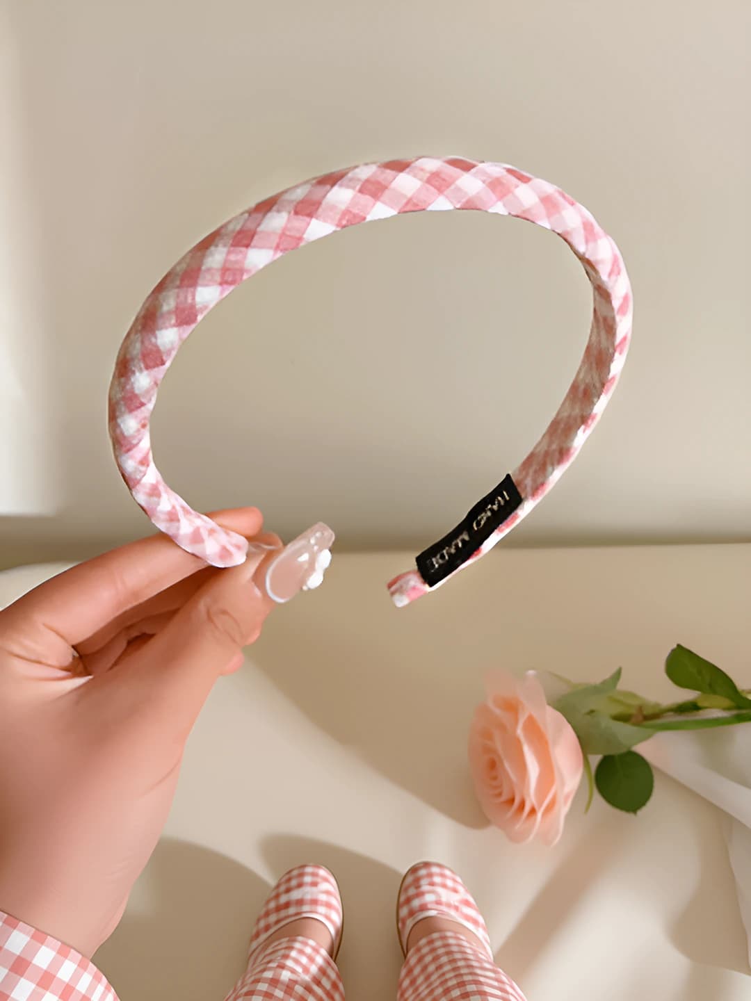 1# Pink plaid