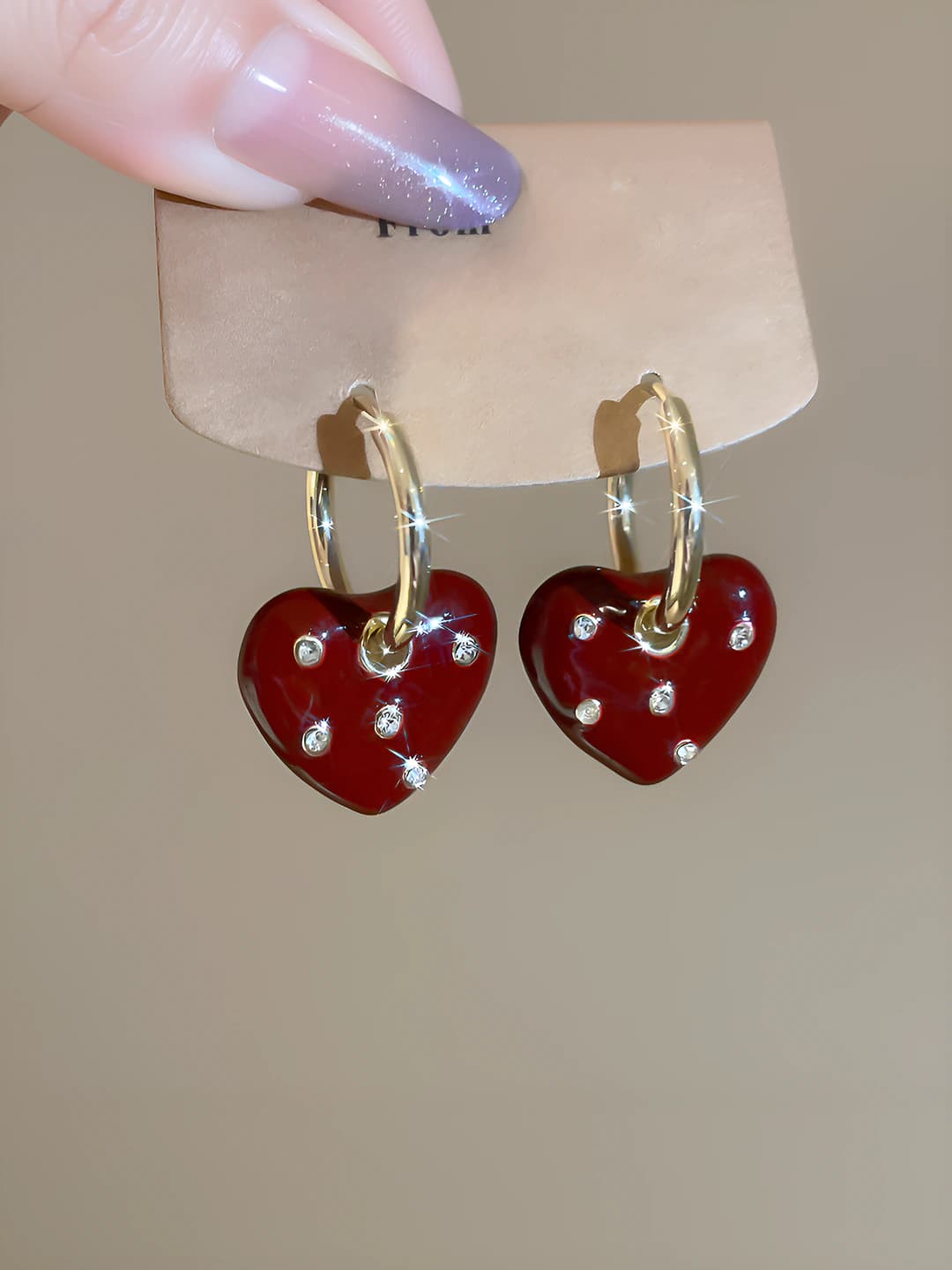 35# Ear clips - Red
