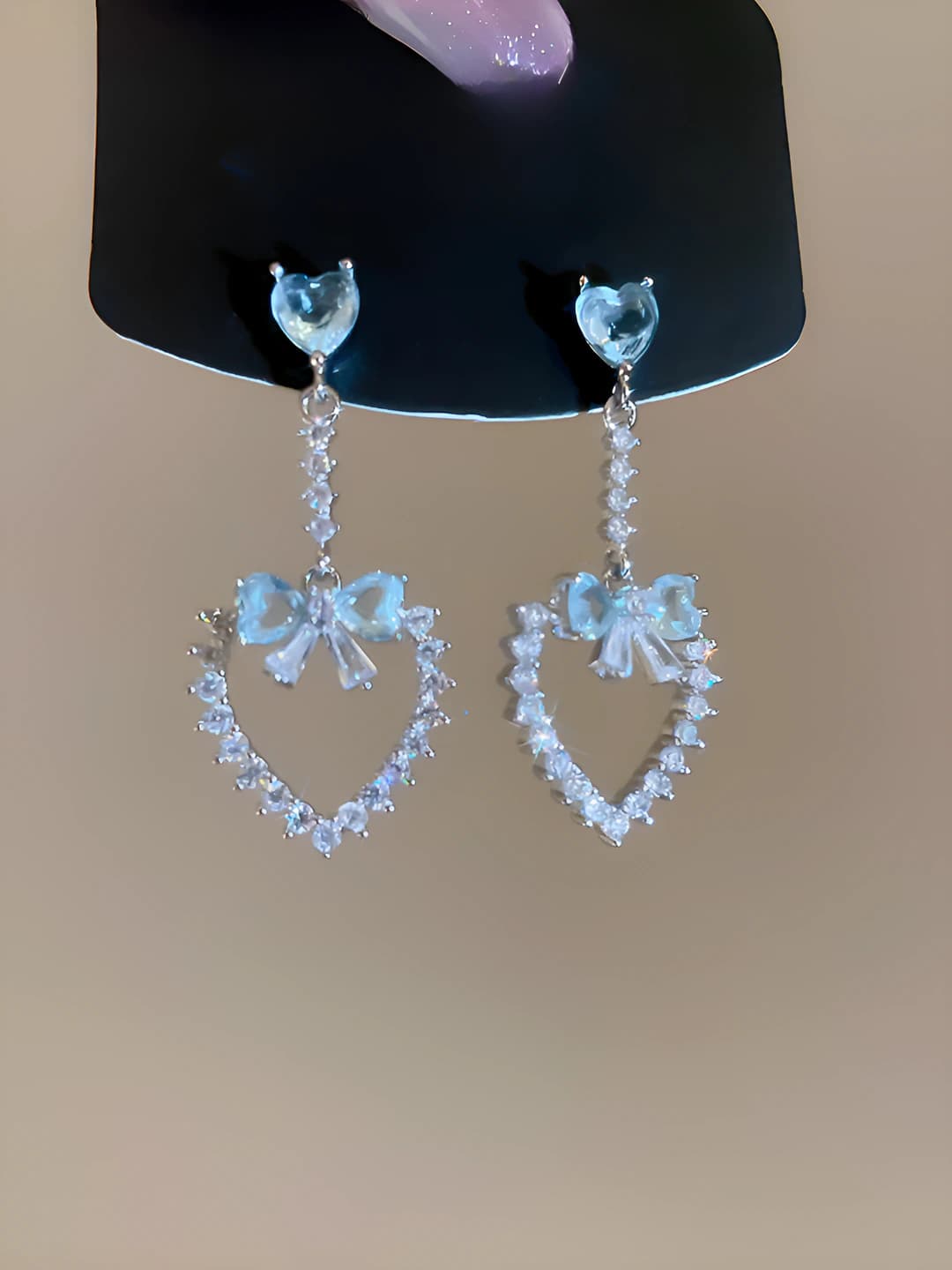 7# Silver post - Silver - Blue