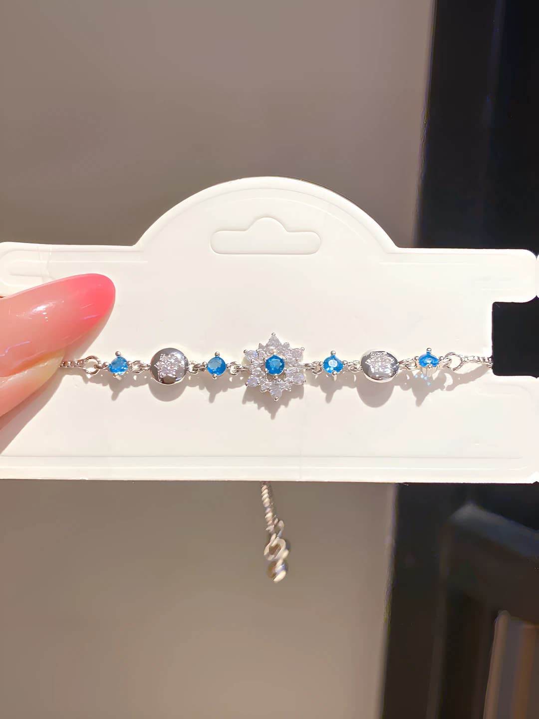 40 bracelet - Silver - Blue