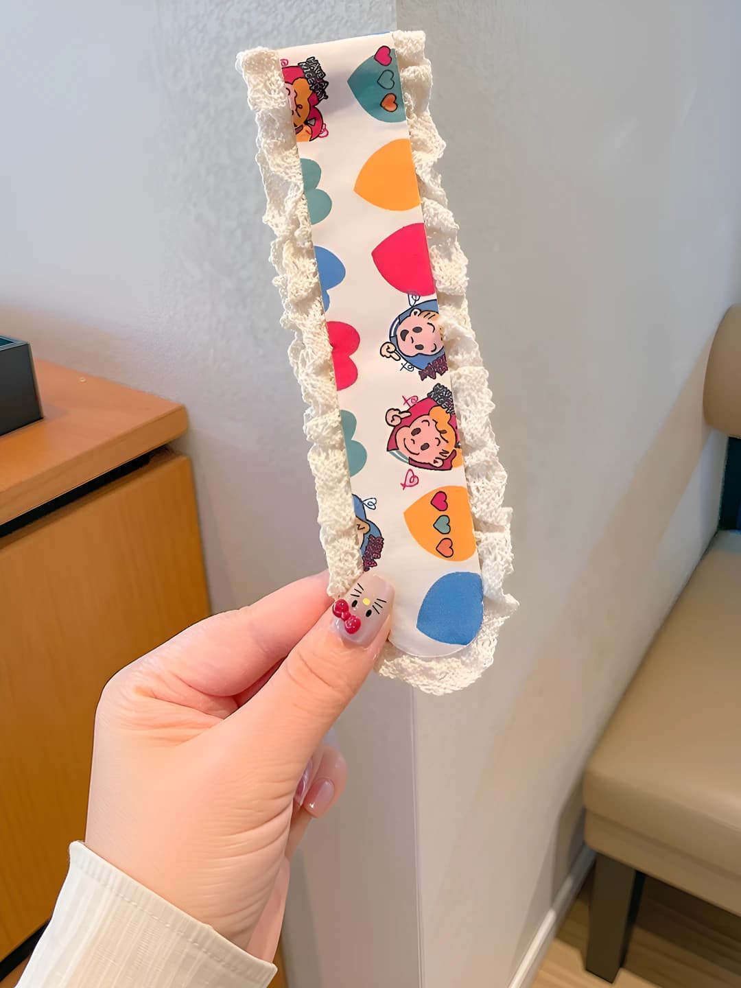 6# Multicolour hearts - 34*5 cm